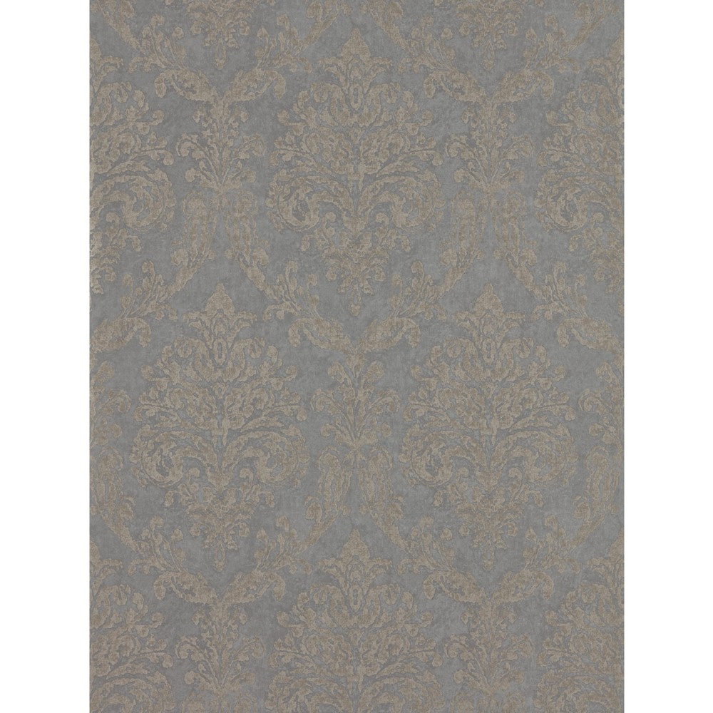 Riverside Damask Wallpaper 216290 by Sanderson in Mole Copper Brown